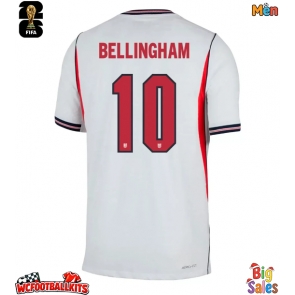 England Jude Bellingham #10 Replica Home Stadium Shirt World Cup 2026 Short Sleeve